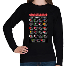 PRINTFASHION F1 2023 Forma 1 naptár - Női pulóver - Fekete női póló
