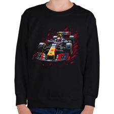 PRINTFASHION F1 autó - Gyerek pulóver - Fekete gyerek pulóver, kardigán
