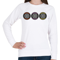 PRINTFASHION F1 gumik - Női pulóver - Fehér