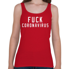 PRINTFASHION F*ck corona  - Női atléta - Cseresznyepiros