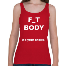 PRINTFASHION F_T BODY - a te választásod - Női atléta - Cseresznyepiros női trikó