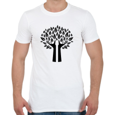 PRINTFASHION Fa - Férfi póló - Fehér