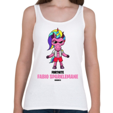 PRINTFASHION Fabio Sparklemane - Fortnite Season 8 - Női atléta - Fehér női trikó