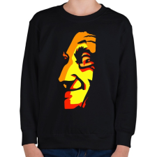 PRINTFASHION Face - Gyerek pulóver - Fekete gyerek pulóver, kardigán