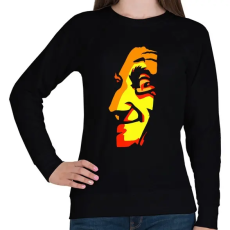 PRINTFASHION Face - Női pulóver - Fekete