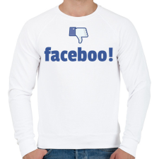 PRINTFASHION faceboo - Férfi pulóver - Fehér férfi pulóver, kardigán