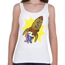 PRINTFASHION Fagyi rakéta - Női atléta - Fehér női trikó