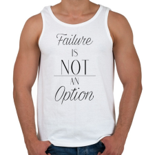 PRINTFASHION Failure - Férfi atléta - Fehér atléta, trikó