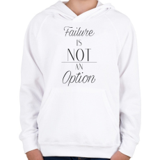 PRINTFASHION Failure - Gyerek kapucnis pulóver - Fehér