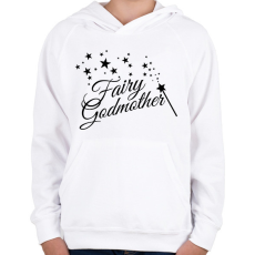 PRINTFASHION Fairy Godmother - Gyerek kapucnis pulóver - Fehér