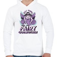 PRINTFASHION Fairy grandmother - Férfi kapucnis pulóver - Fehér férfi pulóver, kardigán