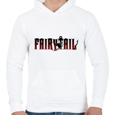 PRINTFASHION Fairy Tail logo - Férfi kapucnis pulóver - Fehér férfi pulóver, kardigán