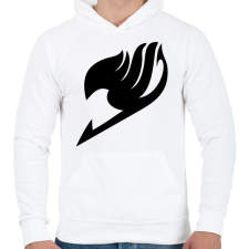 PRINTFASHION Fairy Tail szimbólum - Férfi kapucnis pulóver - Fehér férfi pulóver, kardigán
