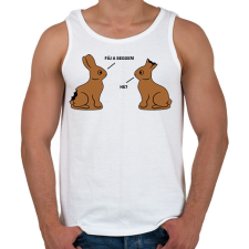 PRINTFASHION Fáj a seggem - Férfi atléta - Fehér atléta, trikó