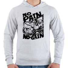 PRINTFASHION Fájdalom nélkül nincs siker - Férfi kapucnis pulóver - Sport szürke férfi pulóver, kardigán
