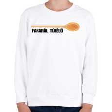 PRINTFASHION Fakanál túlélő - Gyerek pulóver - Fehér