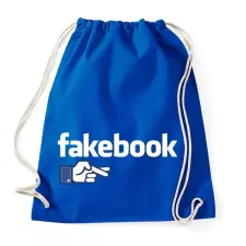 PRINTFASHION Fakebook - Sportzsák, Tornazsák - Bright royal tornazsák