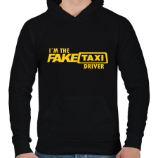 PRINTFASHION Faketaxi Driver  - Férfi kapucnis pulóver - Fekete női pulóver, kardigán