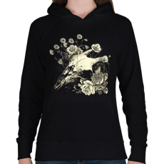 PRINTFASHION Fakult Ómen - Goth Design - Női kapucnis pulóver - Fekete