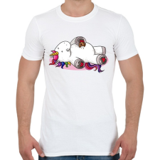 PRINTFASHION Falánk egyszarvú - Férfi póló - Fehér férfi póló