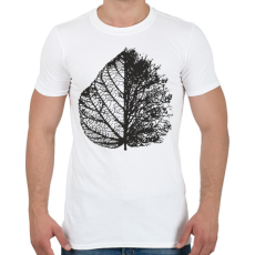 PRINTFASHION Falevél - Férfi póló - Fehér
