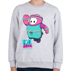 PRINTFASHION Fall Guys - Aerobic - Gyerek pulóver - Sport szürke