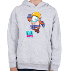PRINTFASHION Fall Guys - Astronaut - Gyerek kapucnis pulóver - Sport szürke