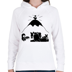 PRINTFASHION Fall Guys: Az utolsó ember - Női kapucnis pulóver - Fehér