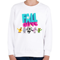 PRINTFASHION Fall Guys - Gyerek pulóver - Fehér