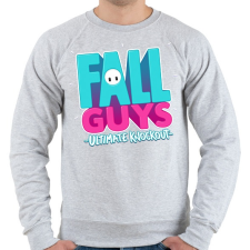 PRINTFASHION Fall Guys Logo - Férfi pulóver - Sport szürke férfi pulóver, kardigán