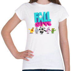PRINTFASHION Fall Guys - Női póló - Fehér