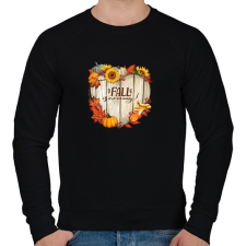 PRINTFASHION Fall is coming - Férfi pulóver - Fekete férfi pulóver, kardigán