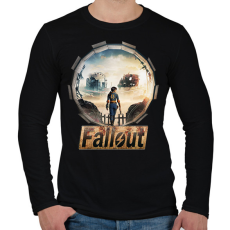 PRINTFASHION Fallout - Férfi hosszú ujjú póló - Fekete