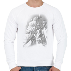 PRINTFASHION Falmászás - Férfi pulóver - Fehér