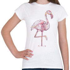 PRINTFASHION Falmingós póló - Női póló - Fehér női póló