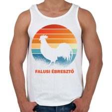 PRINTFASHION Falusi ébresztő - Férfi atléta - Fehér atléta, trikó