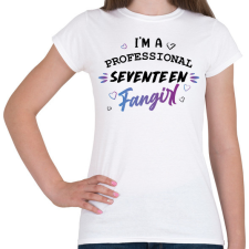 PRINTFASHION Fangirl - Seventeen - Női póló - Fehér női póló