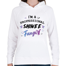 PRINTFASHION Fangirl - Shinee - Női kapucnis pulóver - Fehér női pulóver, kardigán