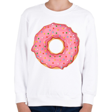 PRINTFASHION Fánk - Gyerek pulóver - Fehér