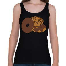 PRINTFASHION Fánk  - Női atléta - Fekete