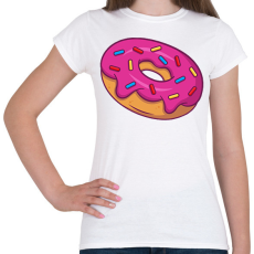 PRINTFASHION Fánk - Női póló - Fehér