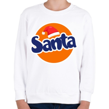 PRINTFASHION Fanta Santa - Gyerek pulóver - Fehér gyerek pulóver, kardigán
