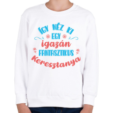 PRINTFASHION Fantasztikus keresztanya - Gyerek pulóver - Fehér