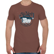 PRINTFASHION Fanyűvők - Férfi póló - Mogyoróbarna férfi póló