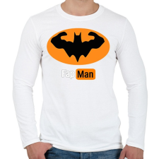 PRINTFASHION fapman - Férfi hosszú ujjú póló - Fehér férfi póló
