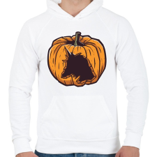 PRINTFASHION Faragott tök - Férfi kapucnis pulóver - Fehér férfi pulóver, kardigán