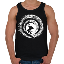 PRINTFASHION Farkas ember - Férfi atléta - Fekete atléta, trikó