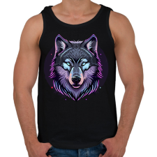 PRINTFASHION Farkas  - Férfi atléta - Fekete atléta, trikó