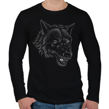 PRINTFASHION farkas - Férfi hosszú ujjú póló - Fekete férfi póló
