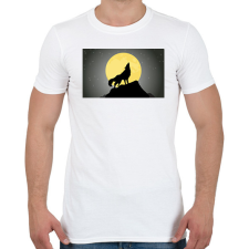 PRINTFASHION farkas - Férfi póló - Fehér férfi póló